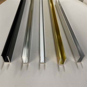 10 mm Glas-Aluminium-U-Profile